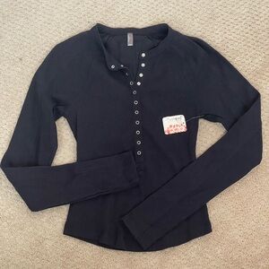 NWT FP Movement Black Shirt